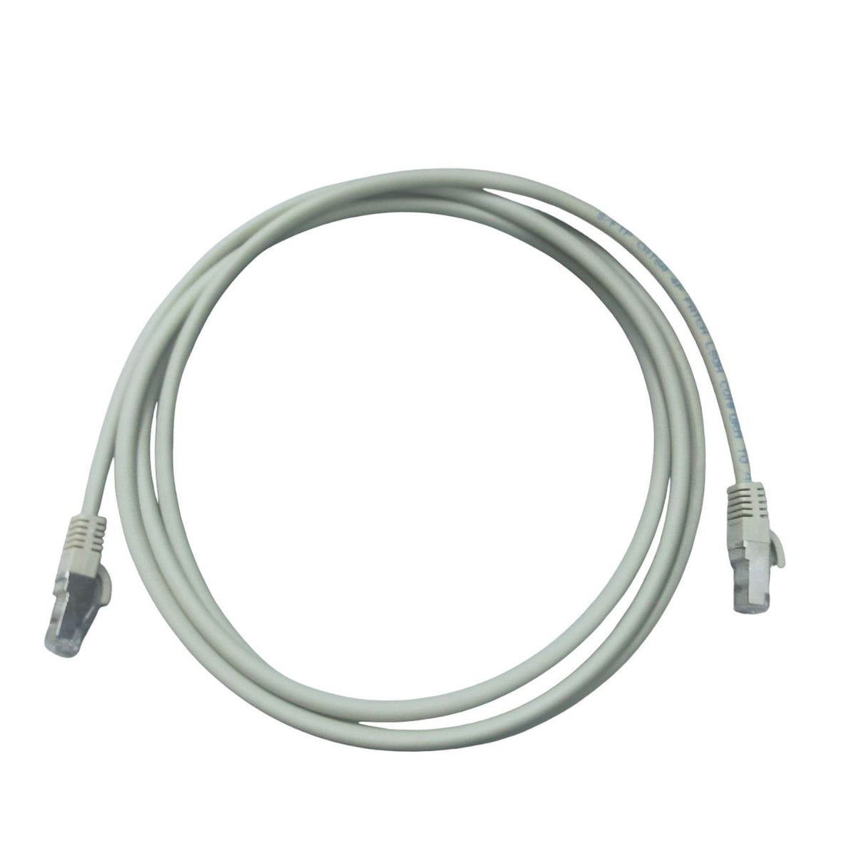 Grippes Cat 6 UTP Patch Cord Cable Metal Plug 24AWG 2 Meters Gray