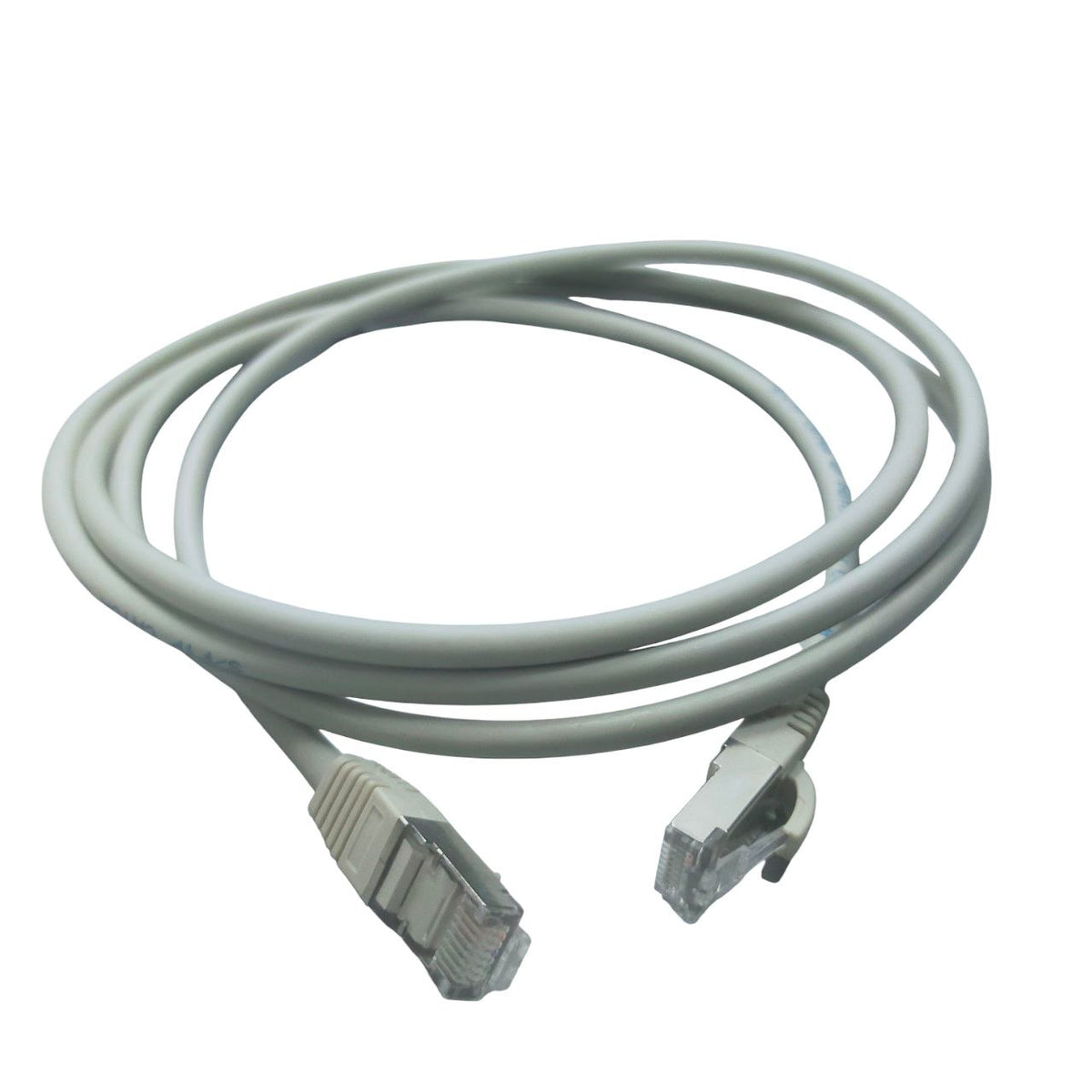 Grippes Cat 6 UTP Patch Cord Cable Metal Plug 24AWG 2 Meters Gray