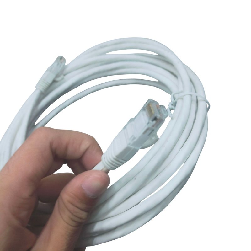 Grippes Cat 6 UTP Patch Cord Cable 24AWG 4Pairs 6 Meters White