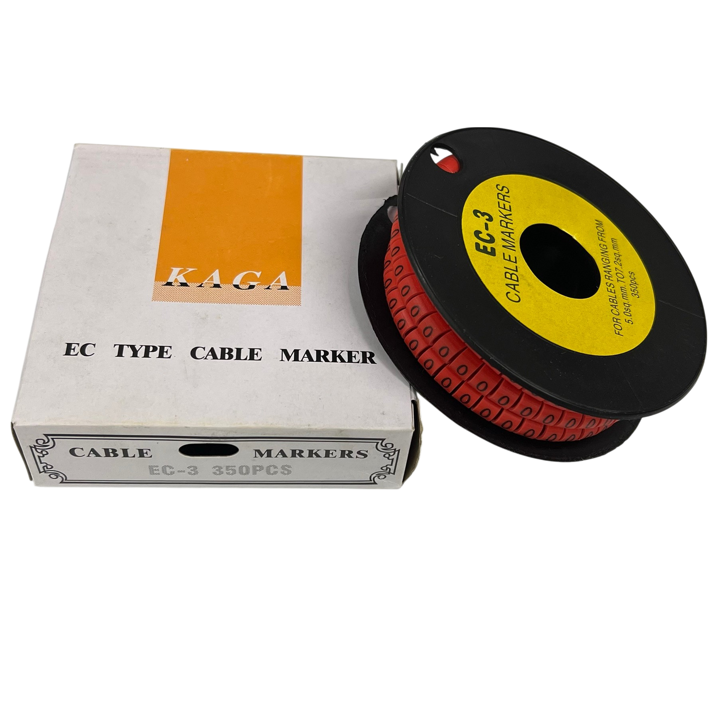 Grippes (0) Cable Marker Red 5.0mm to 7.2mm 350pcs