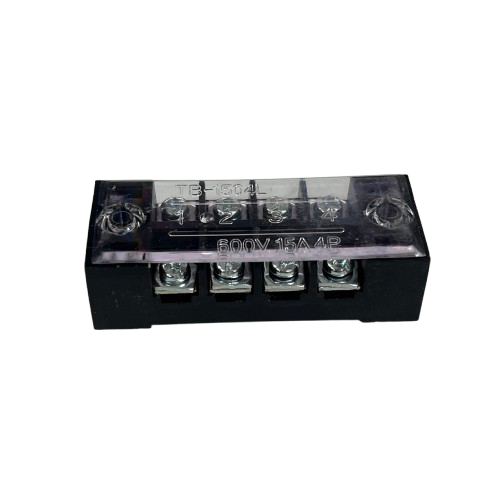 Grippes 15A 4 Pole Terminal Block 600V (4pcs)
