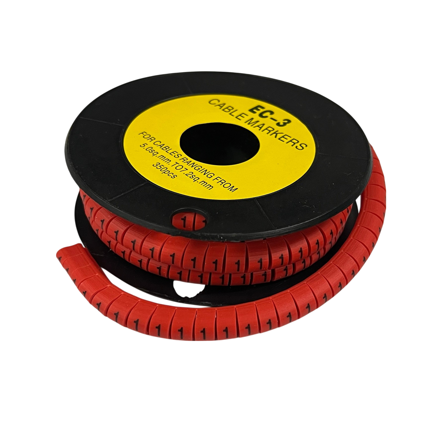 Grippes (1) Cable Marker Red 5.0mm to 7.2mm 350pcs
