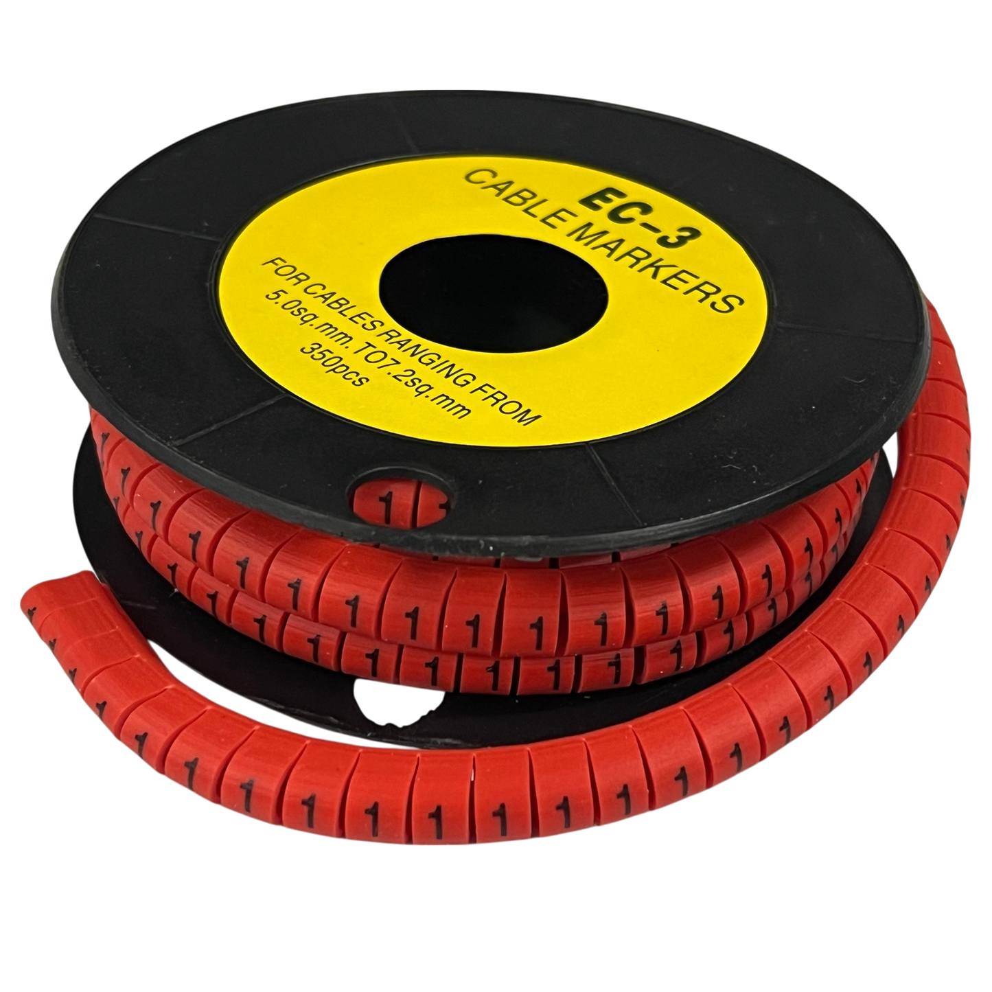 Grippes (1) Cable Marker Red 5.0mm to 7.2mm 350pcs