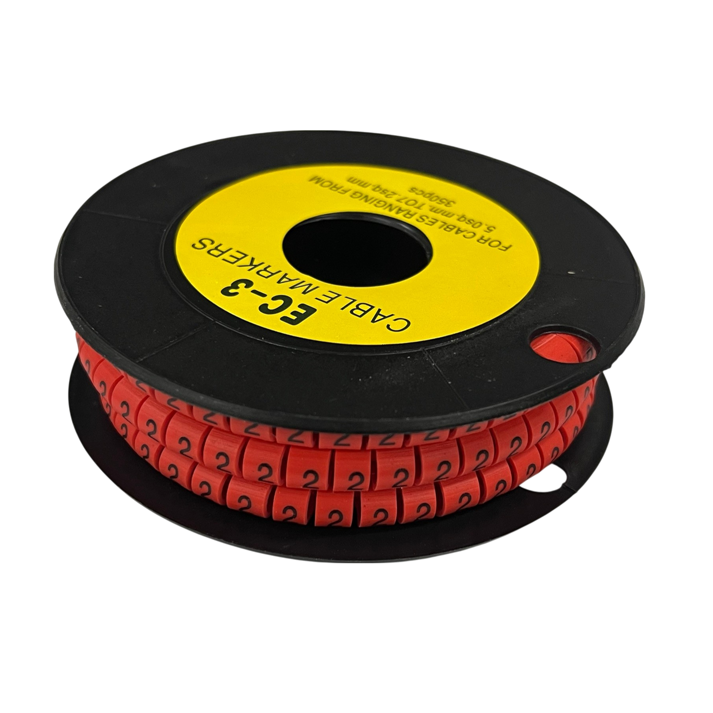 Grippes (2) Cable Marker Red 5.0mm to 7.2mm 350pcs EC-3R(2)