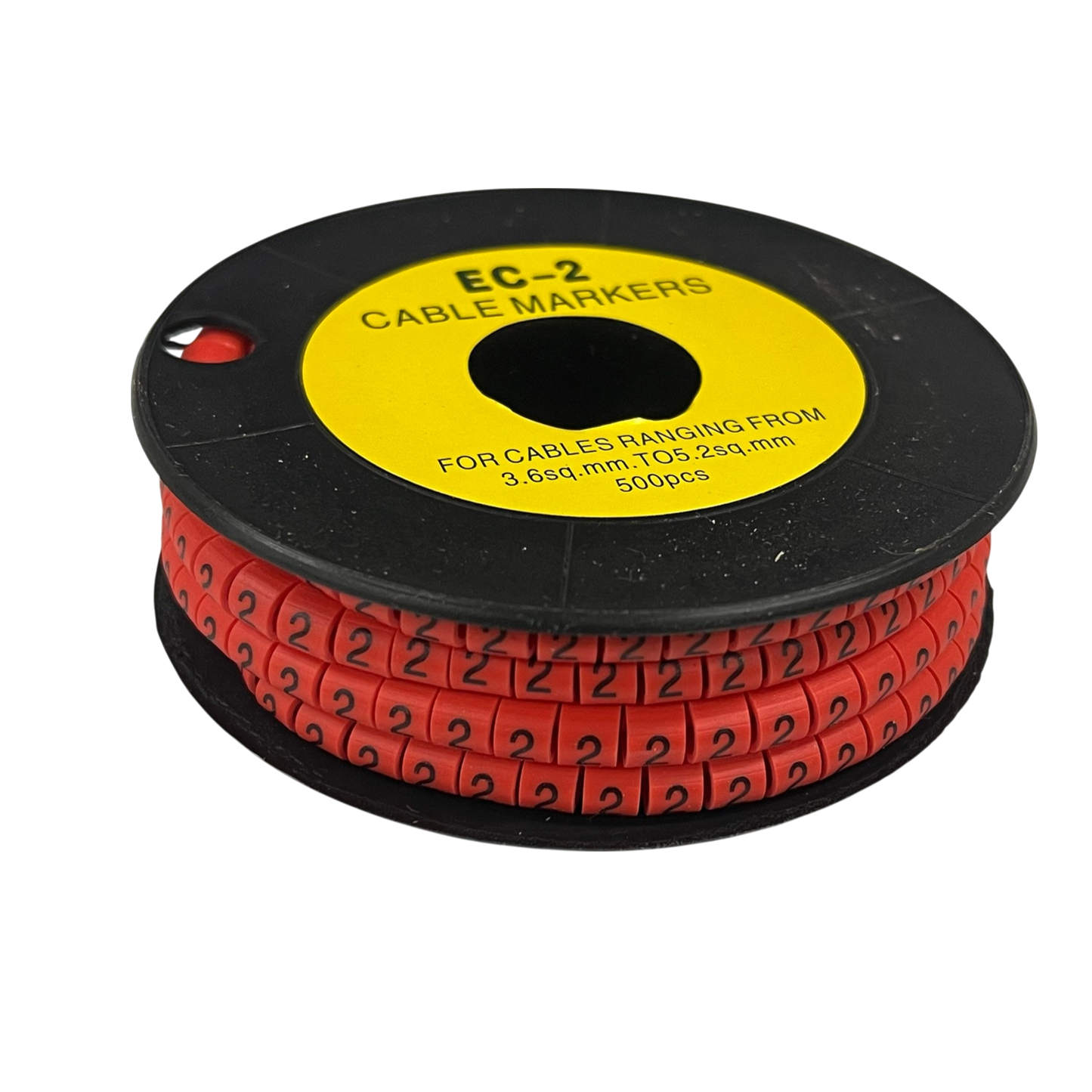 Grippes (2) Cable Marker 3.6mm to 5.2mm 500pcs per Roll Red