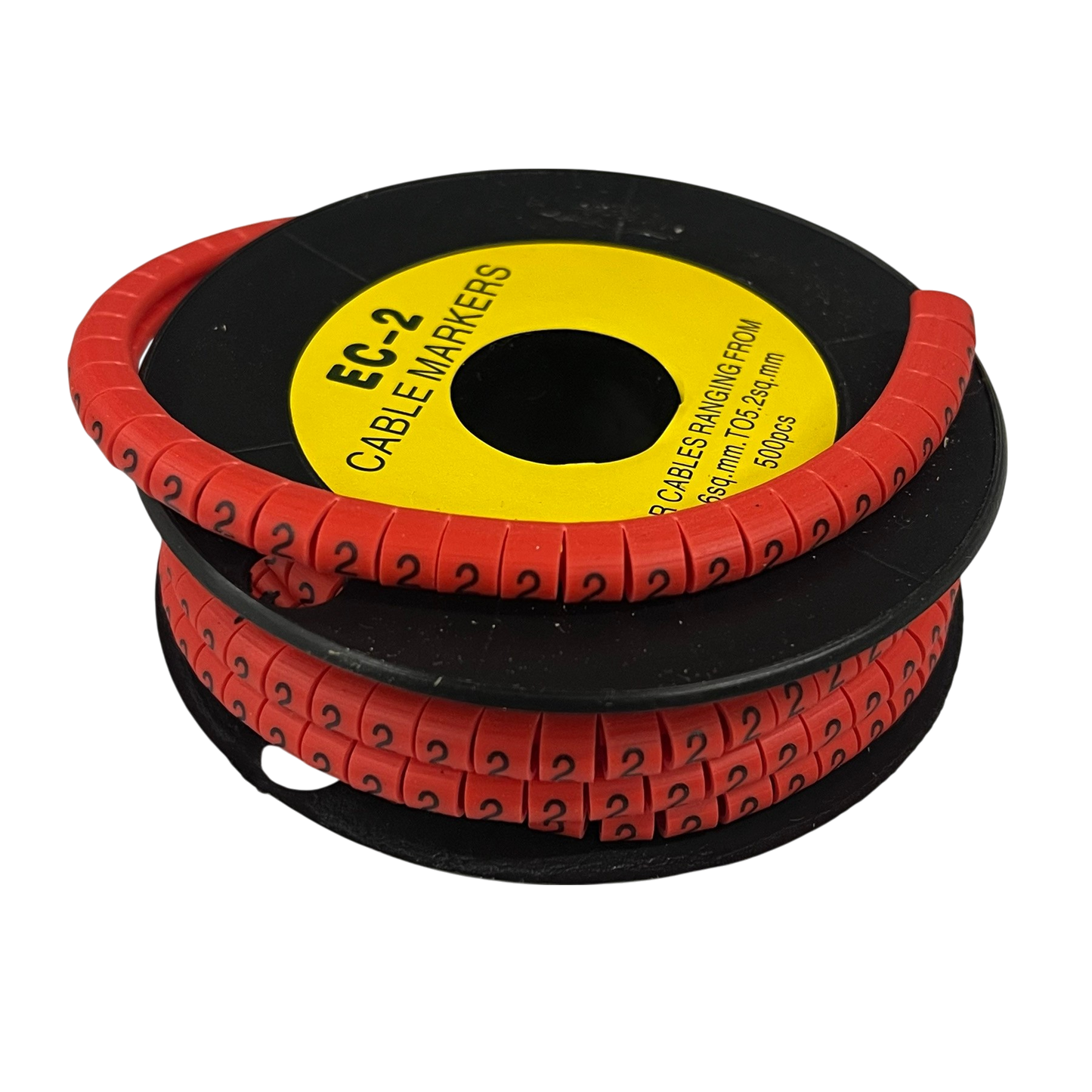 Grippes (2) Cable Marker 3.6mm to 5.2mm 500pcs per Roll Red