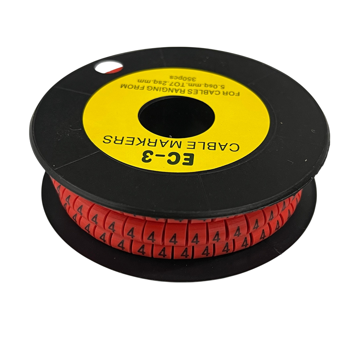Grippes (4) Cable Marker Red 5.0mm to 7.2mm 350pcs