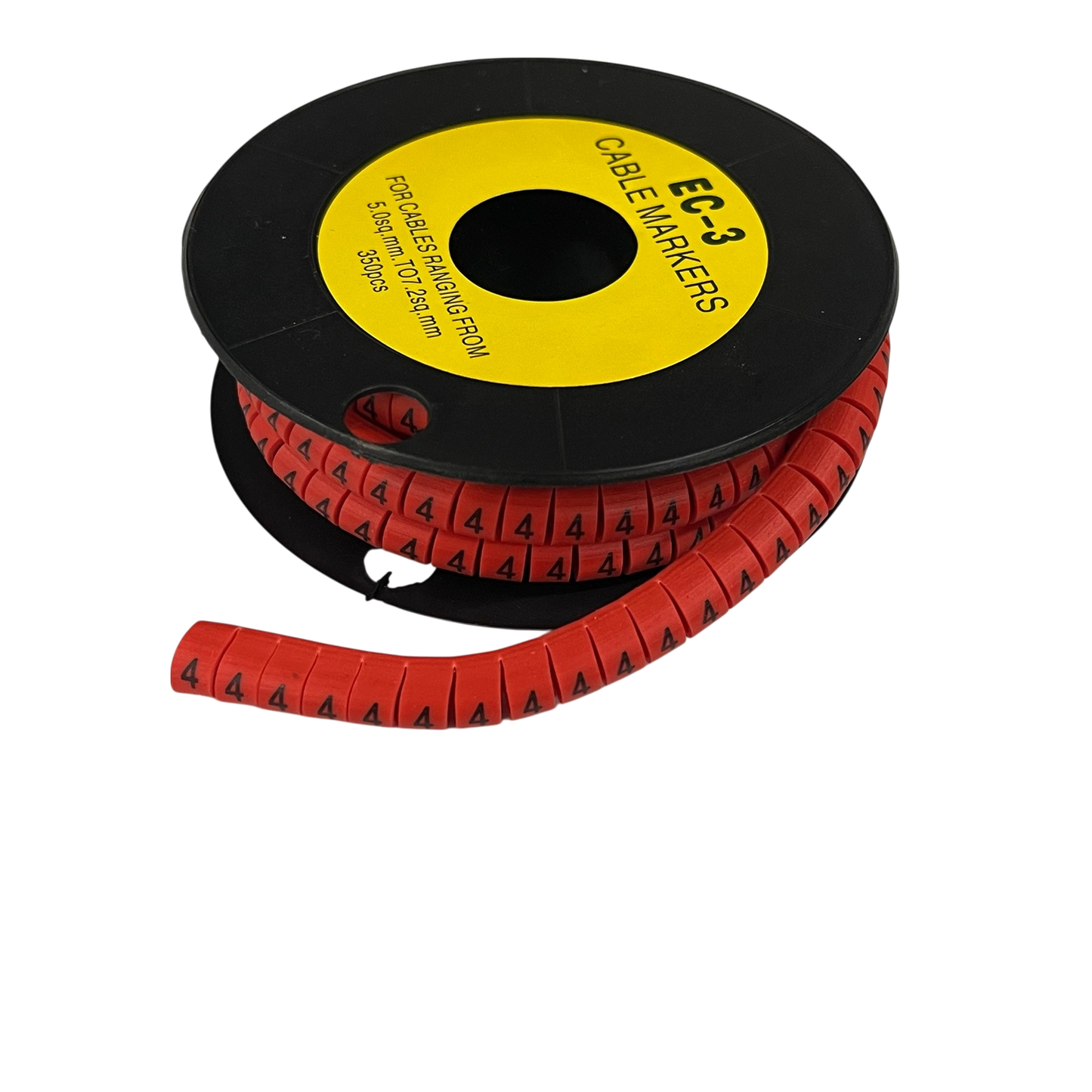 Grippes (4) Cable Marker Red 5.0mm to 7.2mm 350pcs
