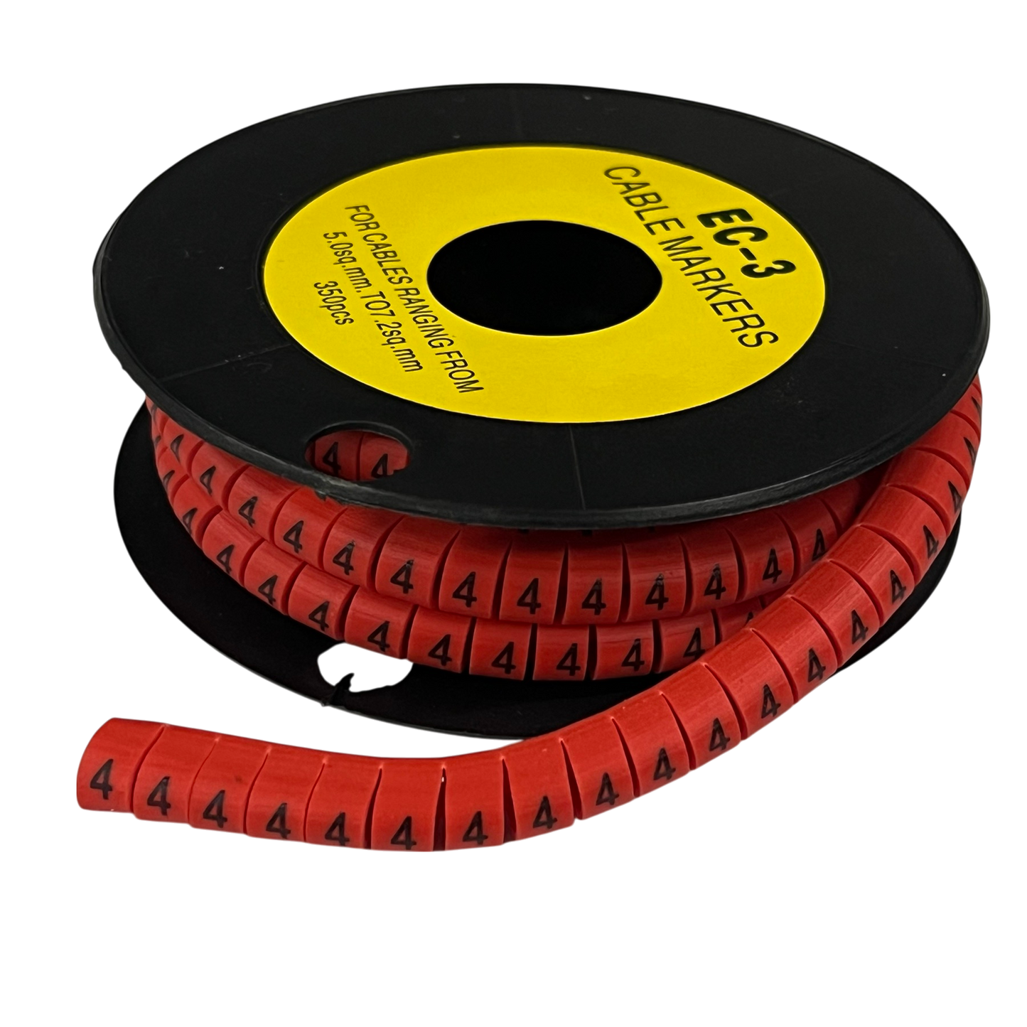 Grippes (4) Cable Marker Red 5.0mm to 7.2mm 350pcs