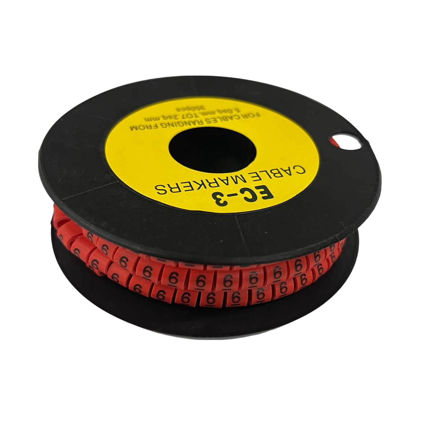 Grippes (6) Cable Marker Red 5.0mm to 7.2mm 350pcs
