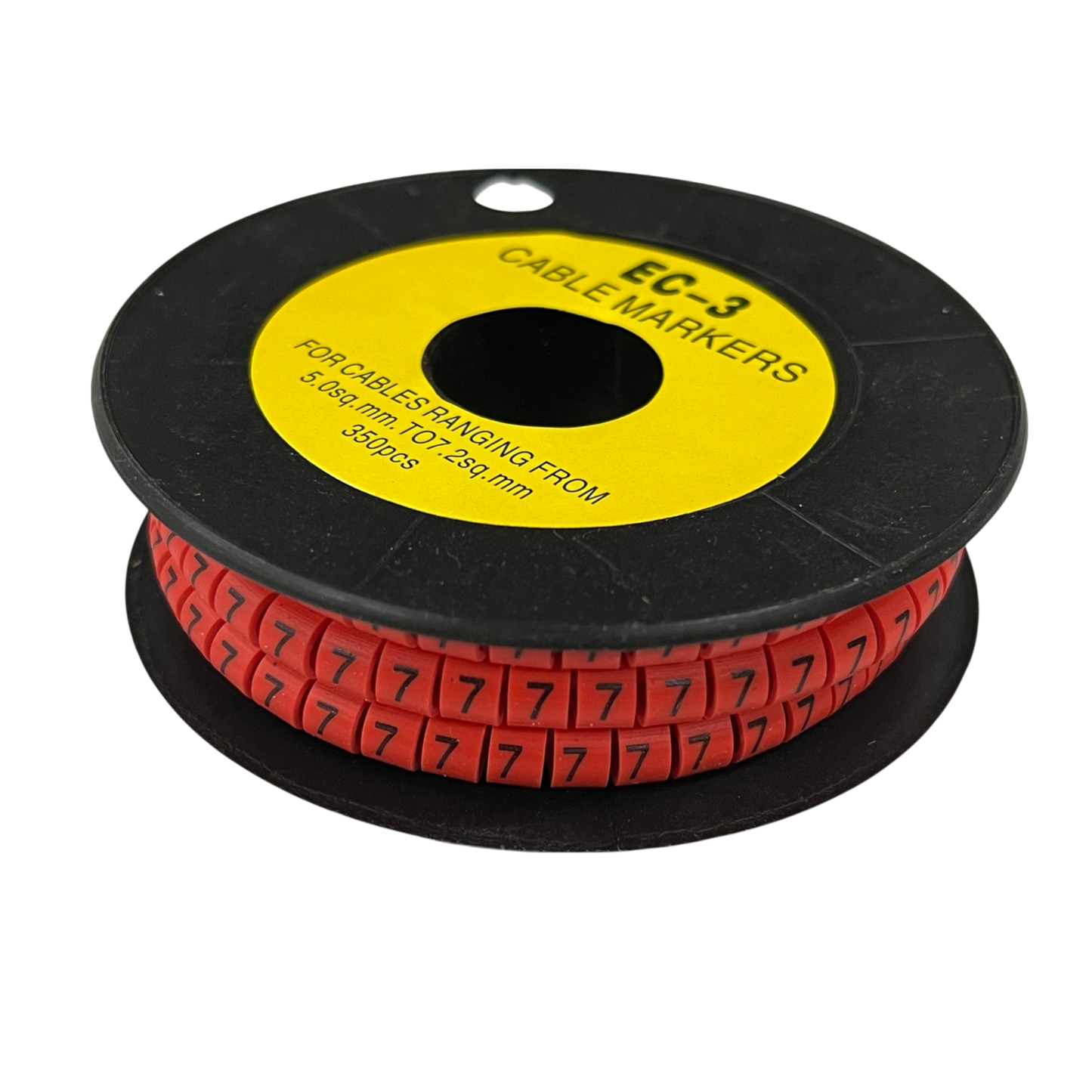 Grippes (7) Cable Marker Red 5.0mm to 7.2mm 350pcs