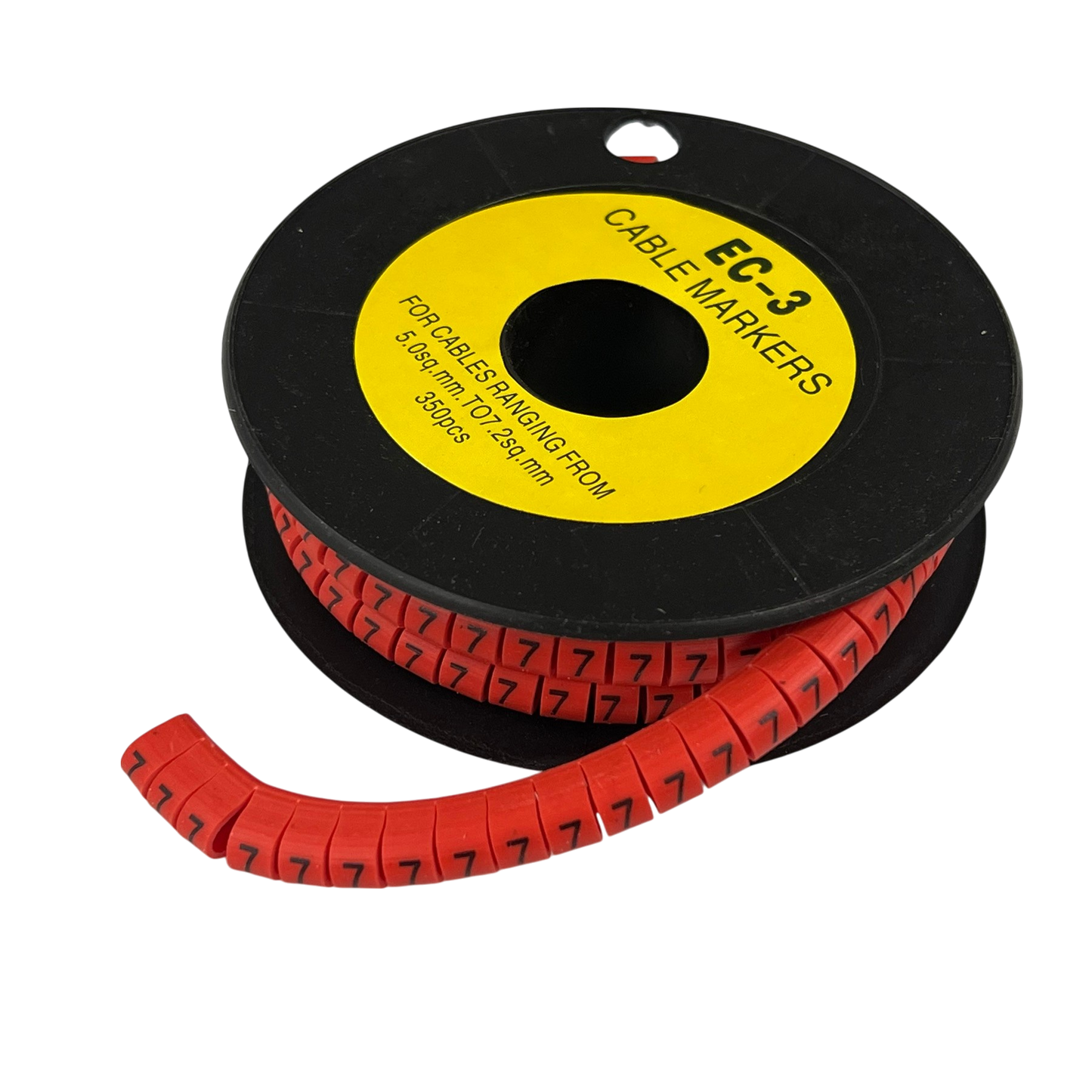Grippes (7) Cable Marker Red 5.0mm to 7.2mm 350pcs