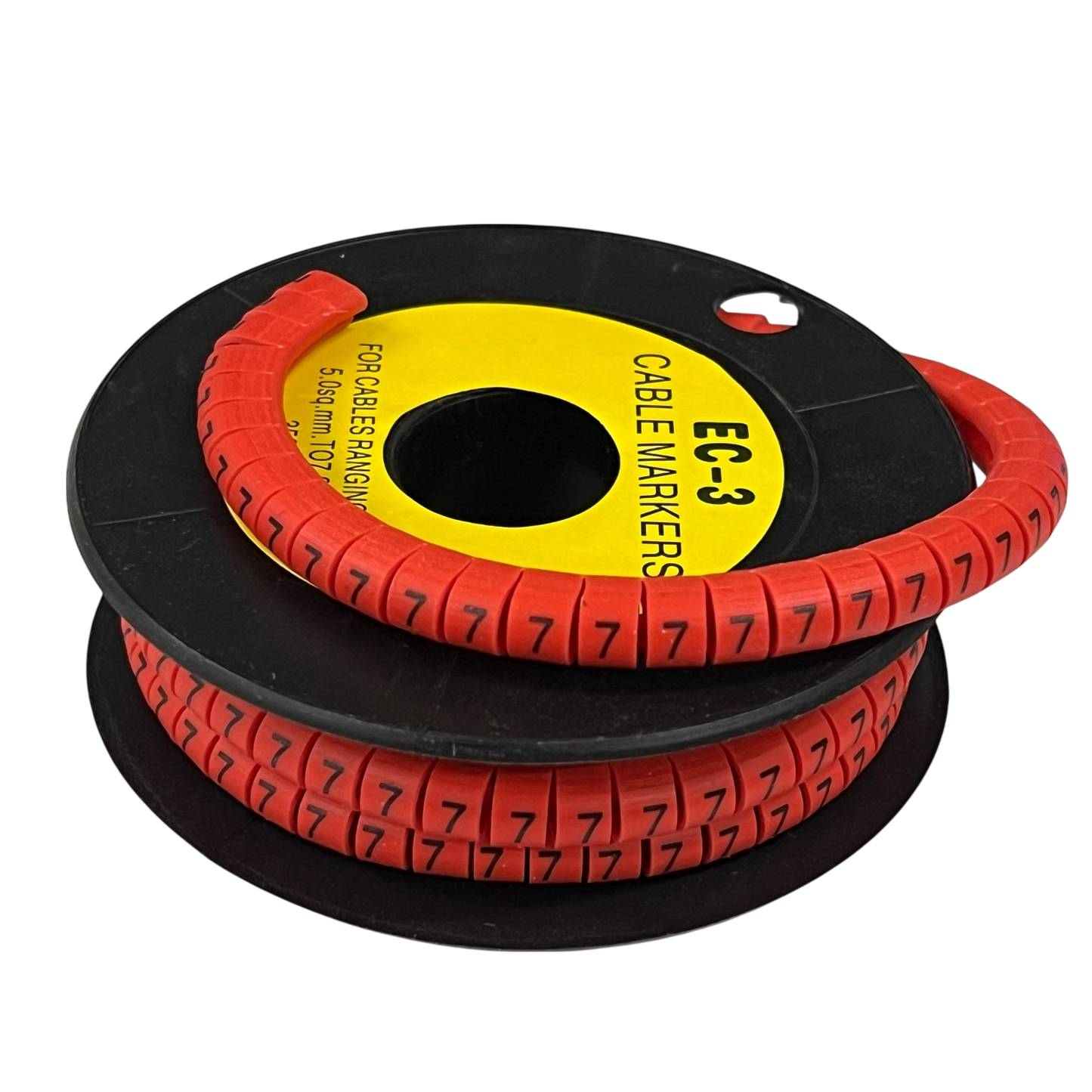 Grippes (7) Cable Marker Red 5.0mm to 7.2mm 350pcs