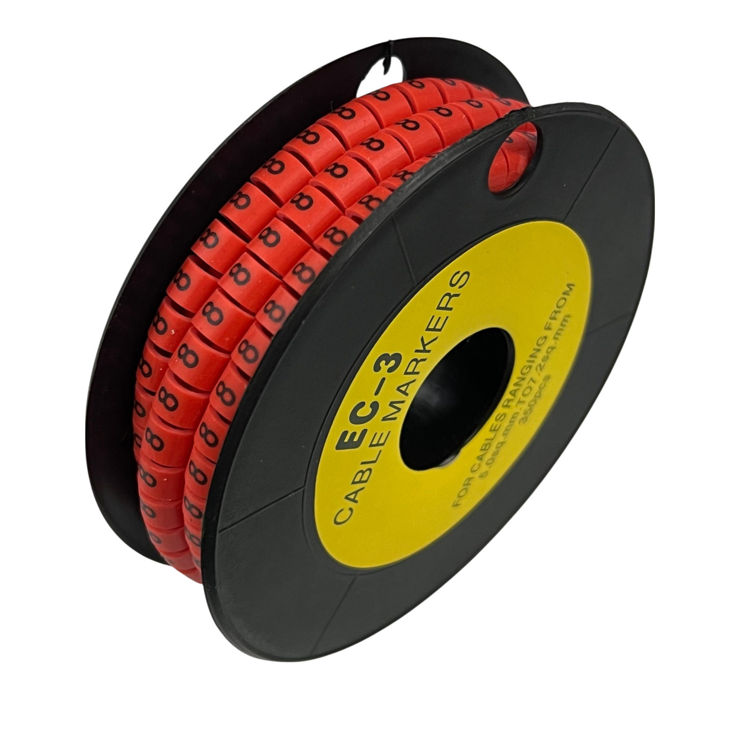 Grippes (8) Cable Marker Red 5.0mm to 7.2mm 350pcs
