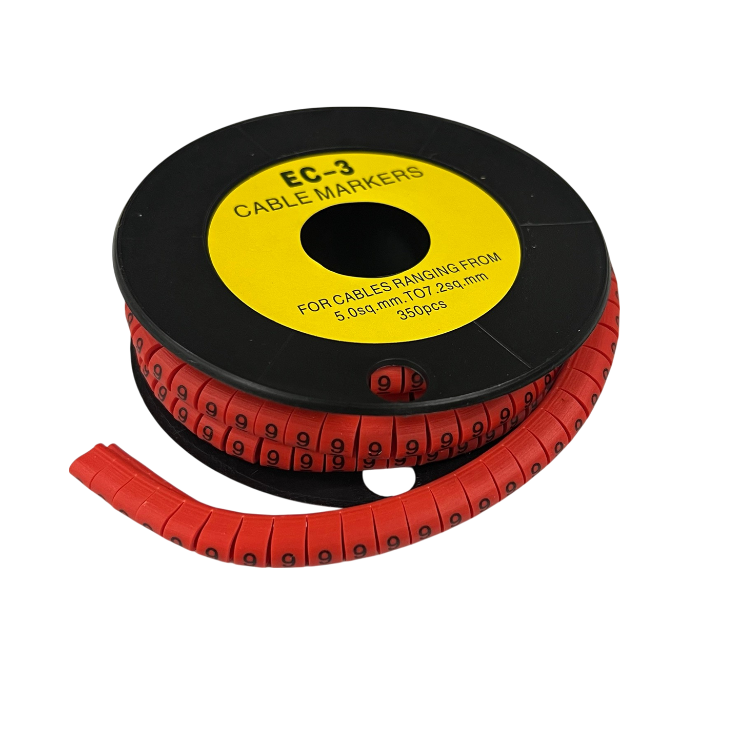 Grippes (9) Cable Marker Red 5.0mm to 7.2mm 350pcs