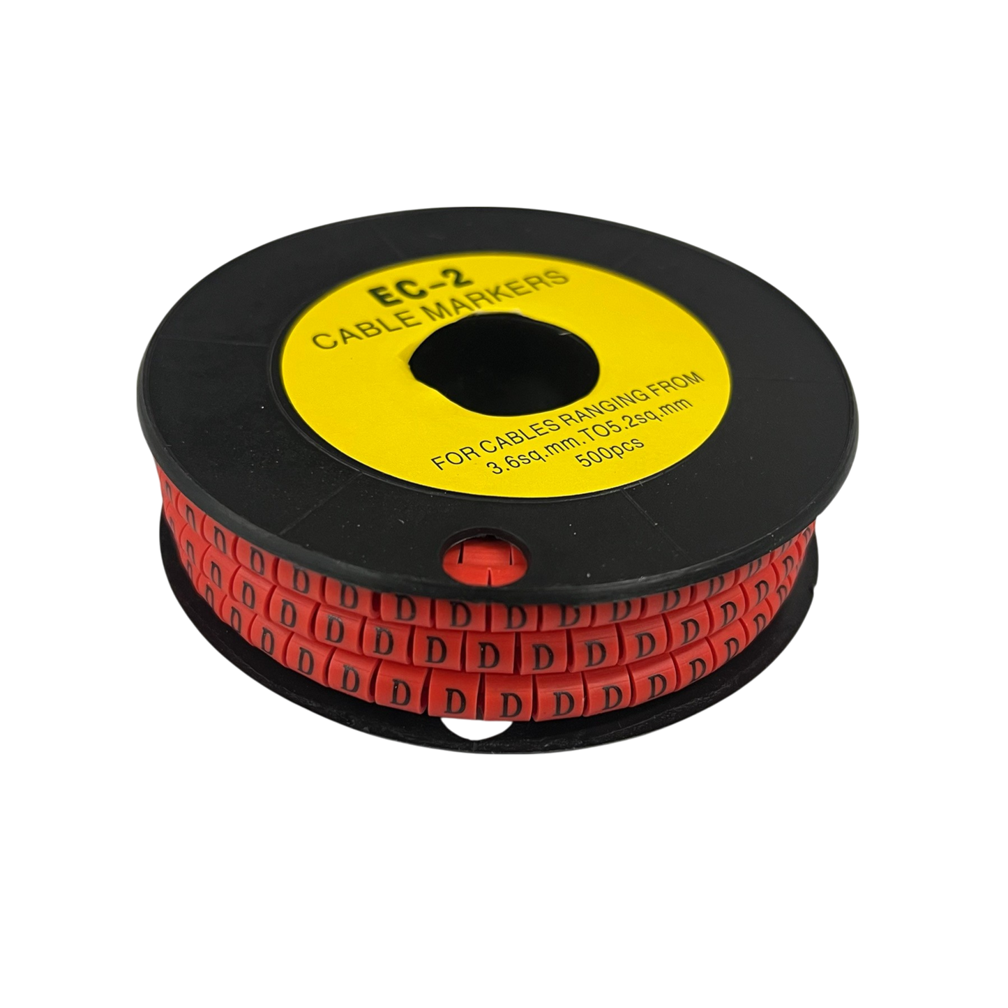 Grippes (D) Cable Marker 3.6mm to 5.2mm 500pcs per Roll Red