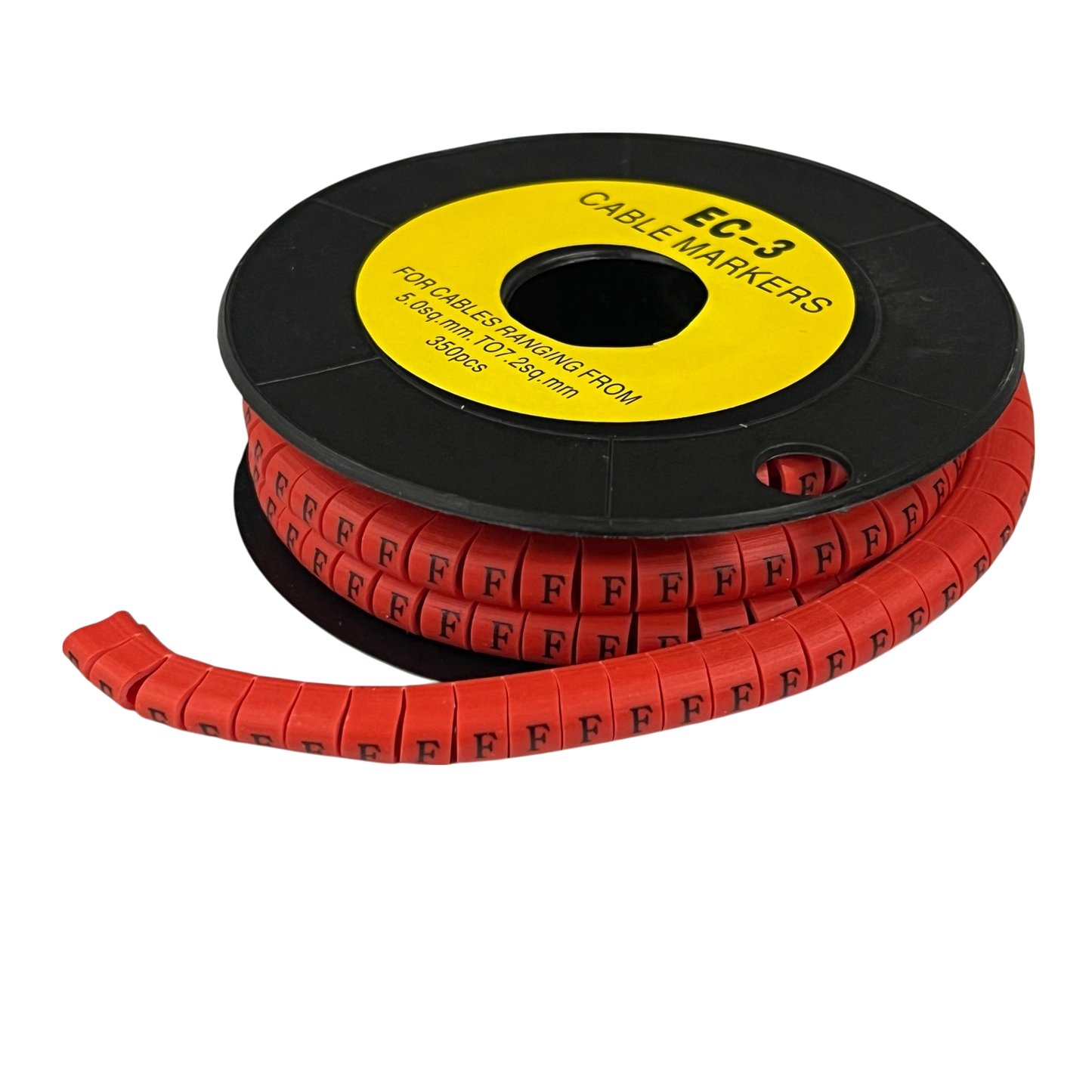 Grippes (F) Cable Marker Red 5.0mm to 7.2mm 350pcs