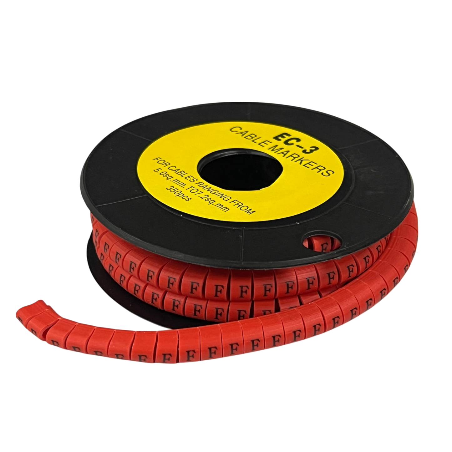 Grippes (F) Cable Marker Red 5.0mm to 7.2mm 350pcs
