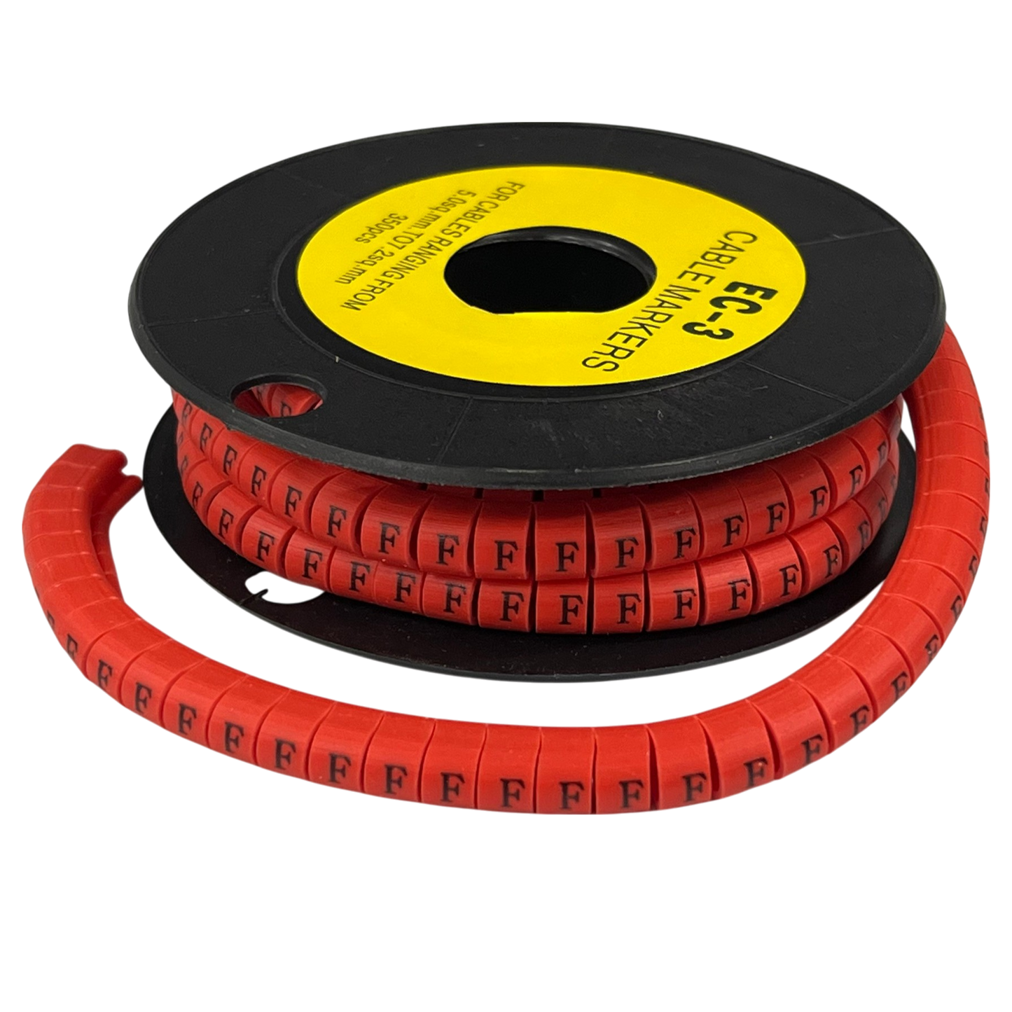 Grippes (F) Cable Marker Red 5.0mm to 7.2mm 350pcs