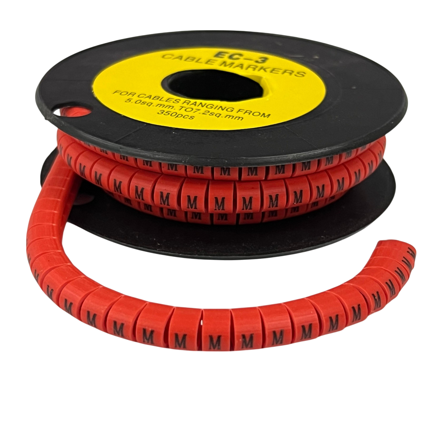Grippes (M) Cable Marker Red 5.0mm to 7.2mm 350pcs
