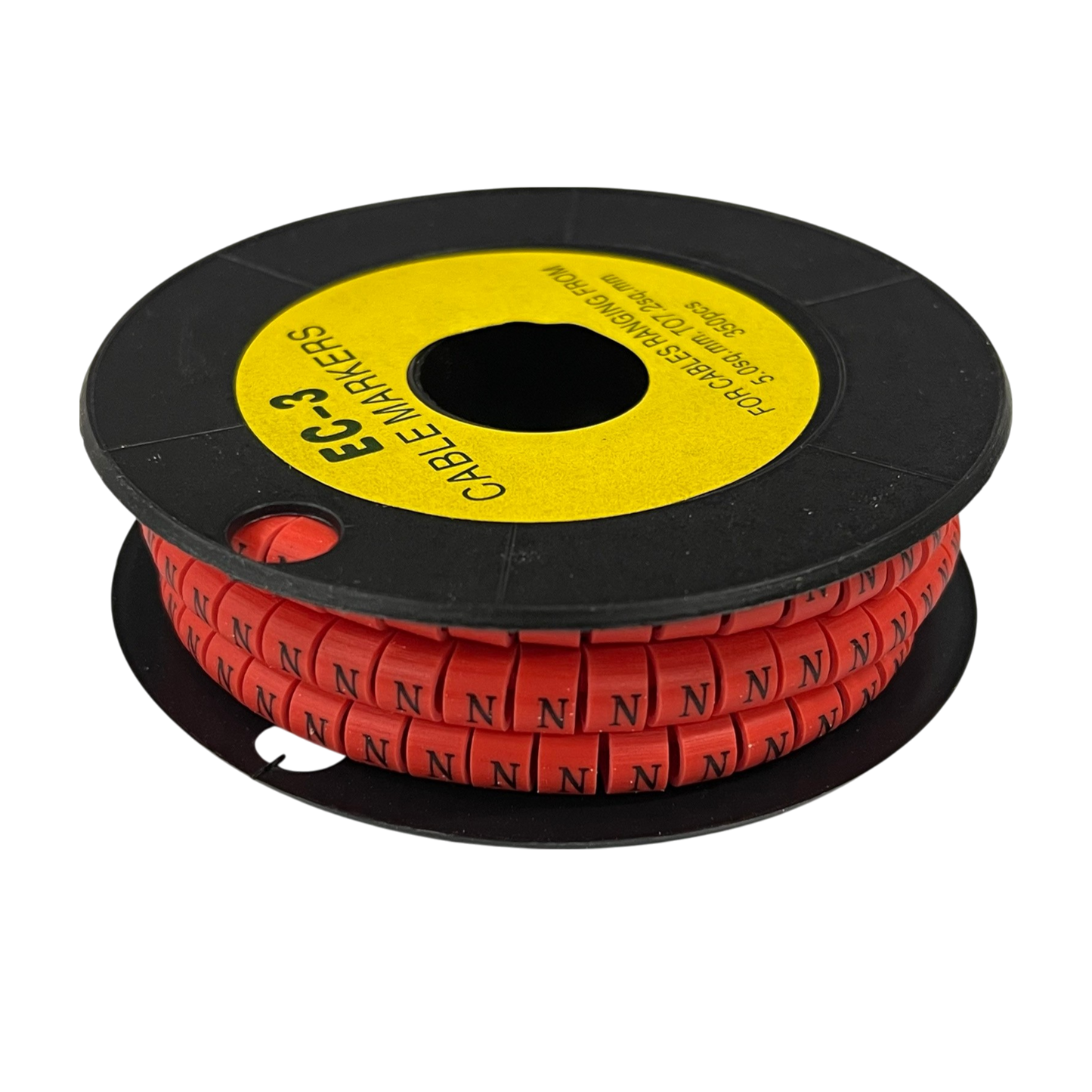 Grippes (N) Cable Marker Red 5.0mm to 7.2mm 350pcs