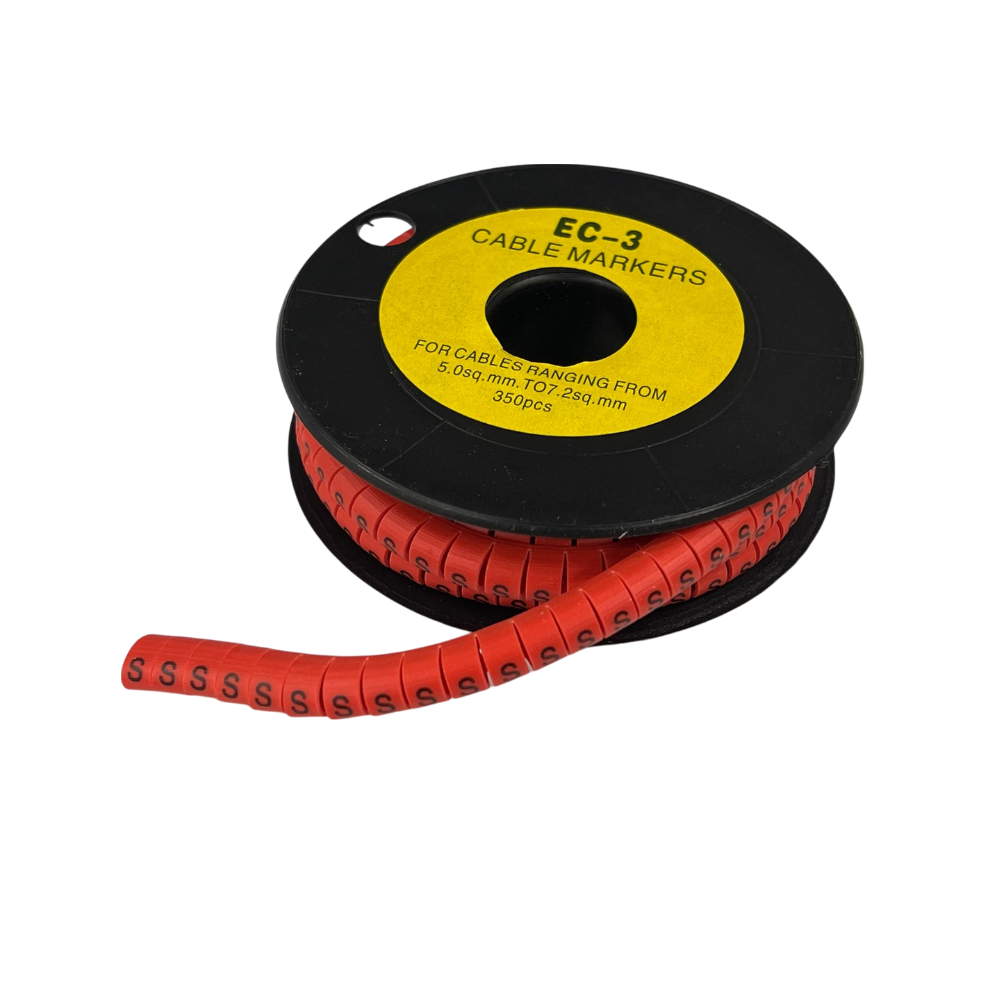 Grippes (S) Cable Marker Red 5.0mm to 7.2mm 350pcs