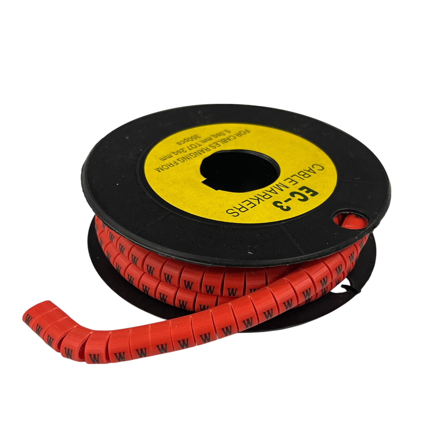 Grippes (W) Cable Marker Red 5.0mm to 7.2mm 350pcs
