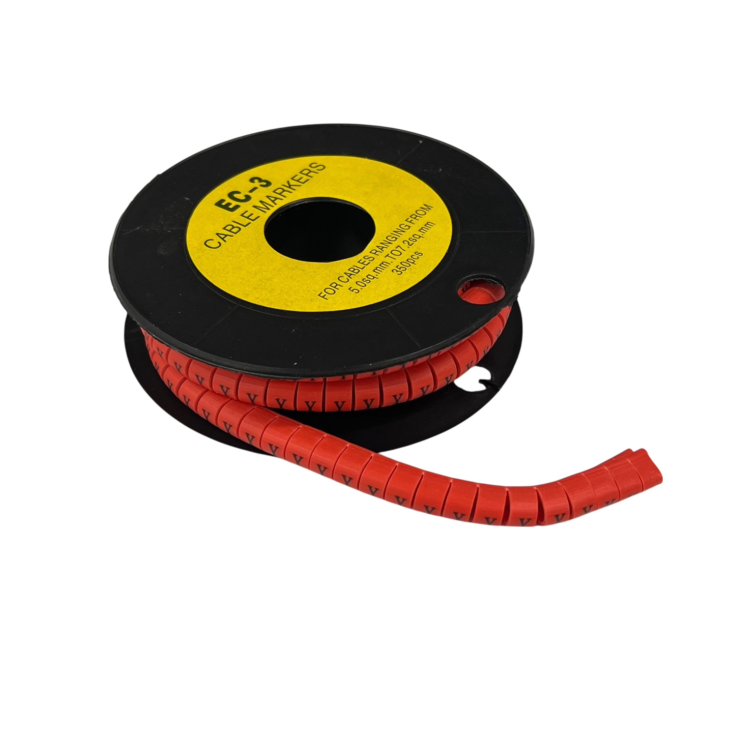 Grippes (Y) Cable Marker Red 5.0mm to 7.2mm 350pcs