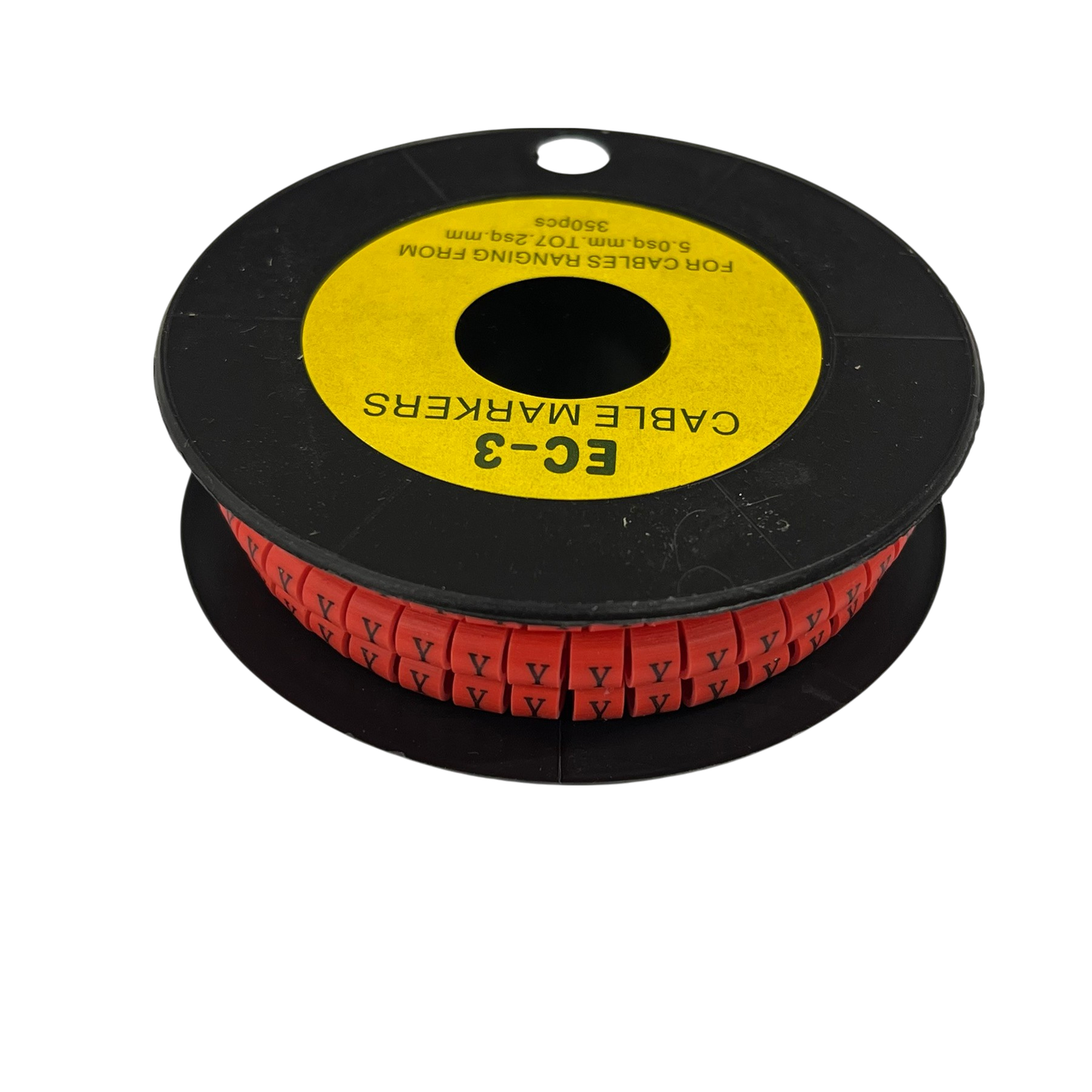 Grippes (Y) Cable Marker Red 5.0mm to 7.2mm 350pcs