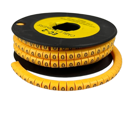 Grippes (0) Cable Marker 3.6mm to 5.2mm Color Yellow 1roll 500pcs) EC-2Y