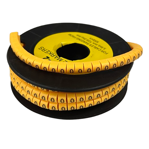 Grippes (0) Cable Marker 3.6mm to 5.2mm Color Yellow 1roll 500pcs) EC-2Y