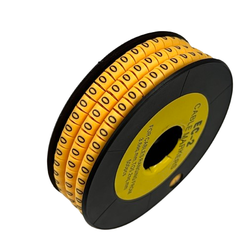 Grippes (0) Cable Marker 3.6mm to 5.2mm Color Yellow 1roll 500pcs) EC-2Y