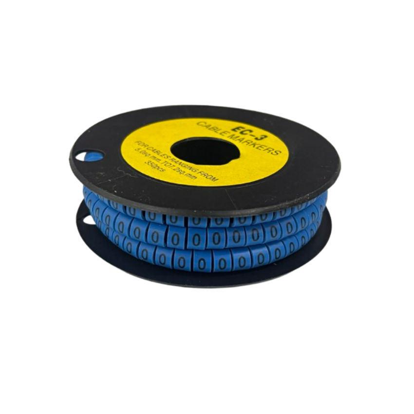 Grippes (0) Cable Marker 5.0mm to 7.2mm (350pcs) Blue EC-3B(0) Wire Tagging