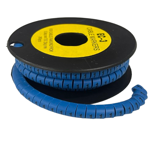Grippes (1) Cable Marker 5.0mm to 7.2mm (350pcs) Blue EC-3B(1)