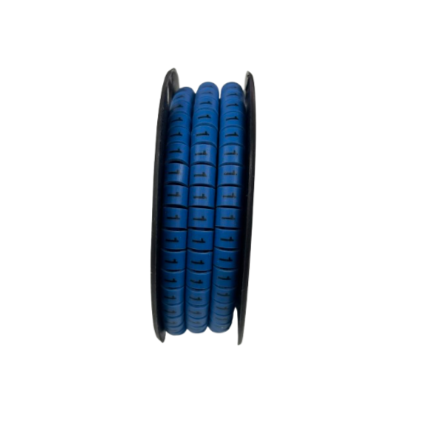 Grippes (1) Cable Marker 5.0mm to 7.2mm (350pcs) Blue EC-3B(1) Wire Tagging
