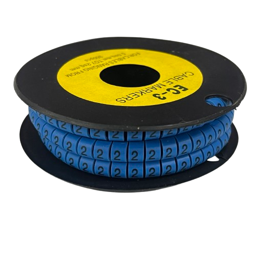 Grippes (2) Cable Marker 5.0mm to 7.2mm (350pcs) Blue EC-3B(2)