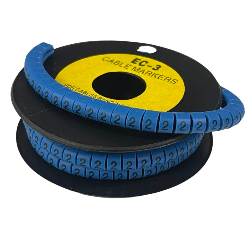 Grippes (2) Cable Marker 5.0mm to 7.2mm (350pcs) Blue EC-3B(2)