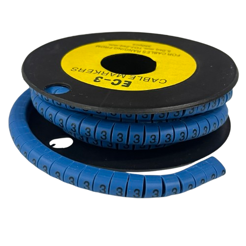 Grippes (3) Cable Marker 5.0mm to 7.2mm (350pcs) Blue EC-3B(3)