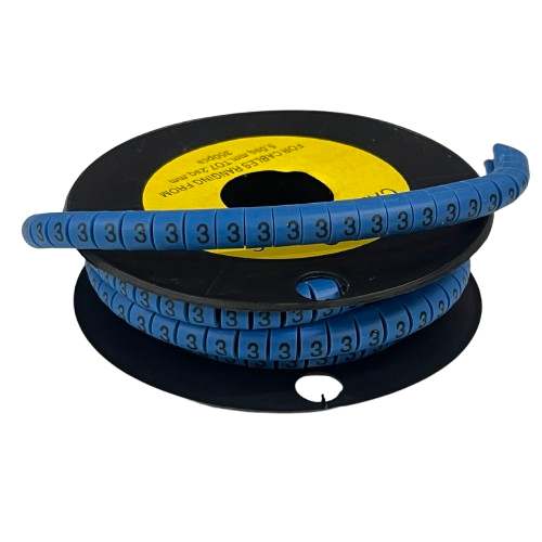 Grippes (3) Cable Marker 5.0mm to 7.2mm (350pcs) Blue EC-3B(3)