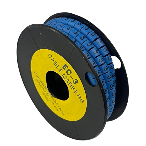 Grippes (3) Cable Marker 5.0mm to 7.2mm (350pcs) Blue EC-3B(3)