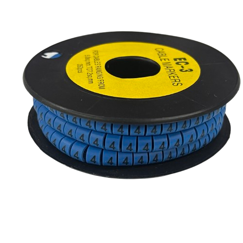 Grippes (4) Cable Marker 5.0mm to 7.2mm (350pcs) Blue