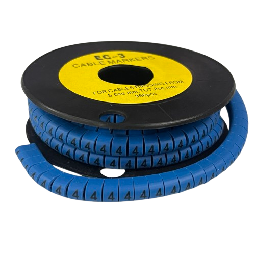 Grippes (4) Cable Marker 5.0mm to 7.2mm (350pcs) Blue
