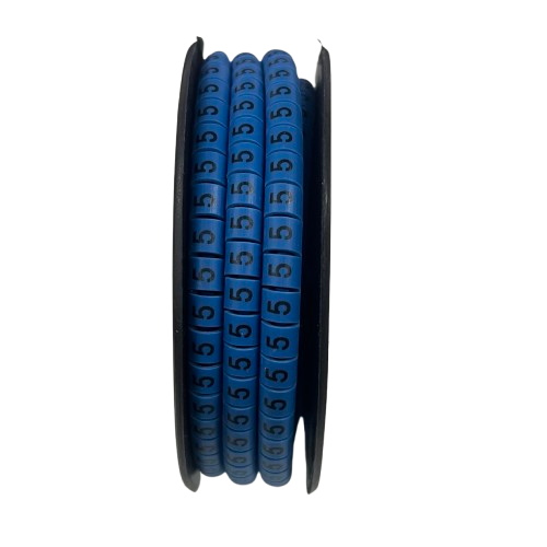 Grippes (5) Cable Marker 3.6mm to 5.2mm Color Blue 1roll 500pcs EC-2B