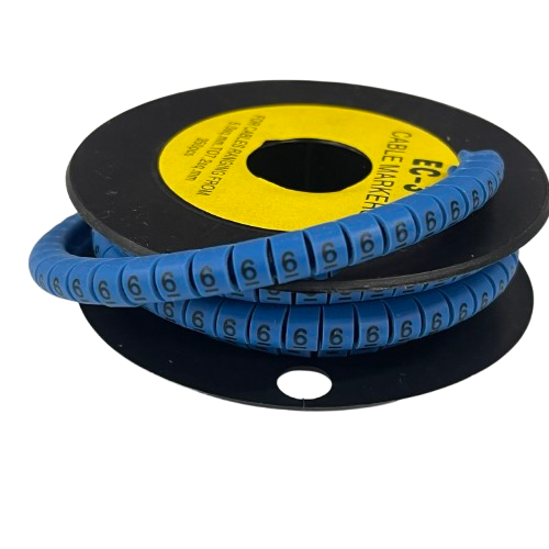 Grippes (6) Cable Marker 5.0mm to 7.2mm (350pcs) Blue