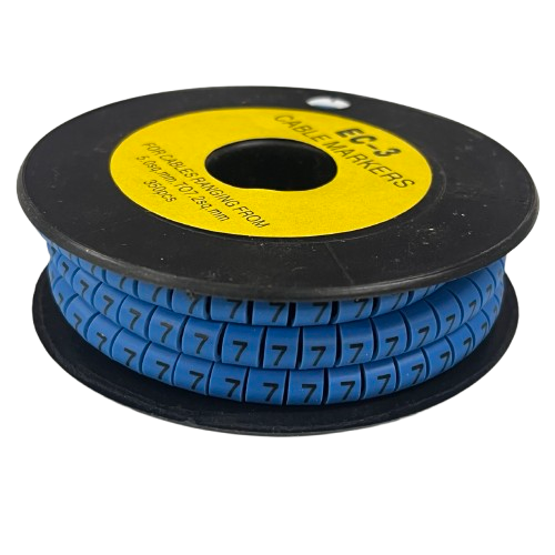 Grippes (7) Cable Marker 5.0mm to 7.2mm (350pcs) Blue