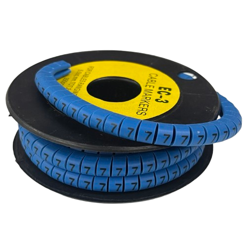 Grippes (7) Cable Marker 5.0mm to 7.2mm (350pcs) Blue