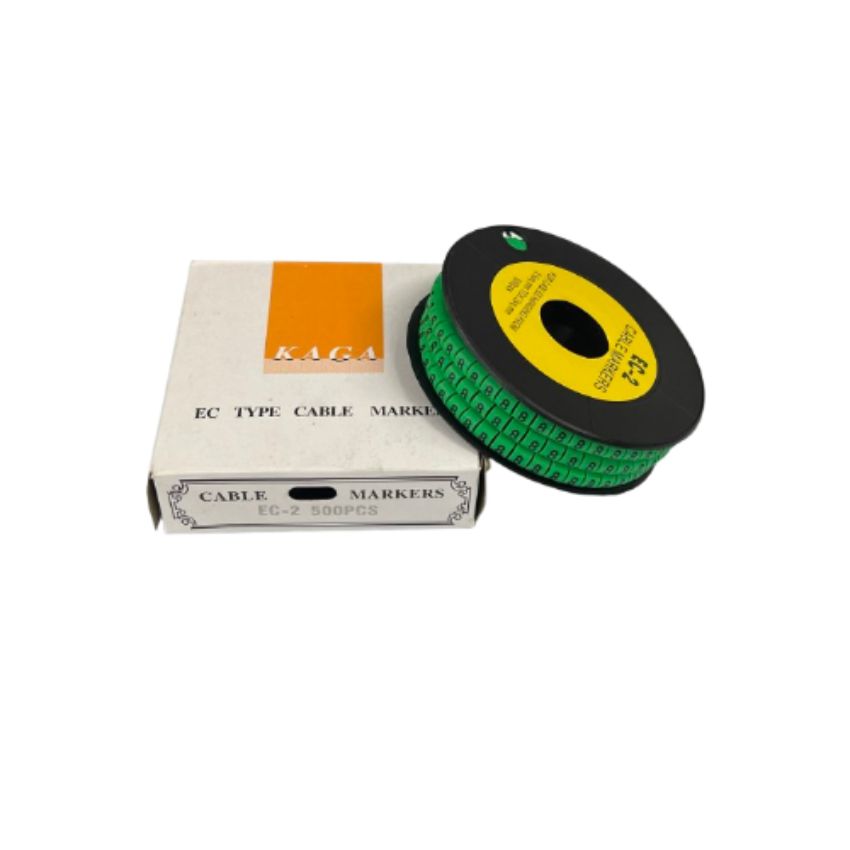 Grippes (8) Cable Marker 3.6mm to 5.2mm 500pcs EC-2G Wire Tagging