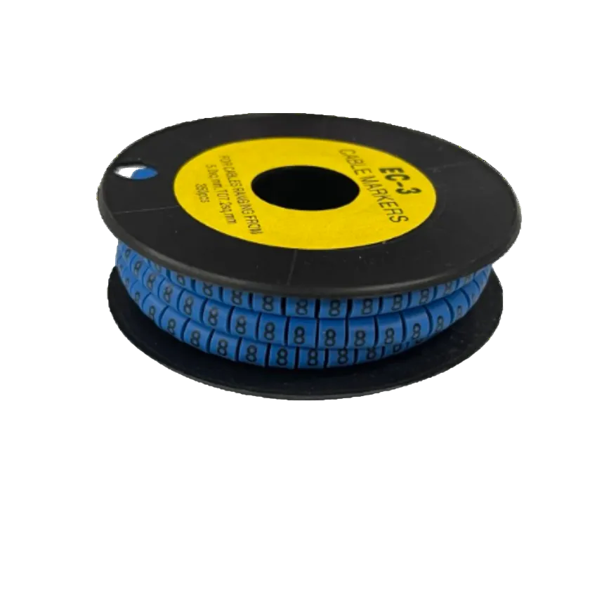 Grippes (8) Cable Marker 5.0mm to 7.2mm (350pcs) Blue EC-3B(8) Wire Tagging