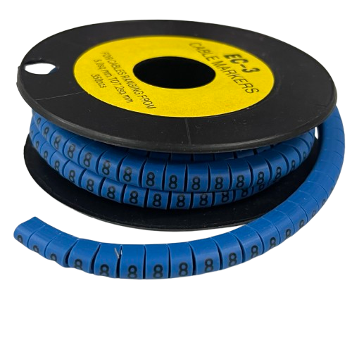 Grippes (8) Cable Marker 5.0mm to 7.2mm (350pcs) Blue