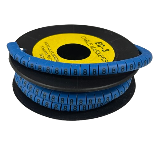 Grippes (8) Cable Marker 5.0mm to 7.2mm (350pcs) Blue